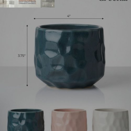 Glazed Ceramic Flower Pot