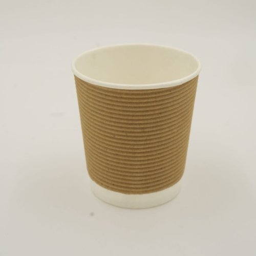 100 Ml Disposable Ripple Paper Glass