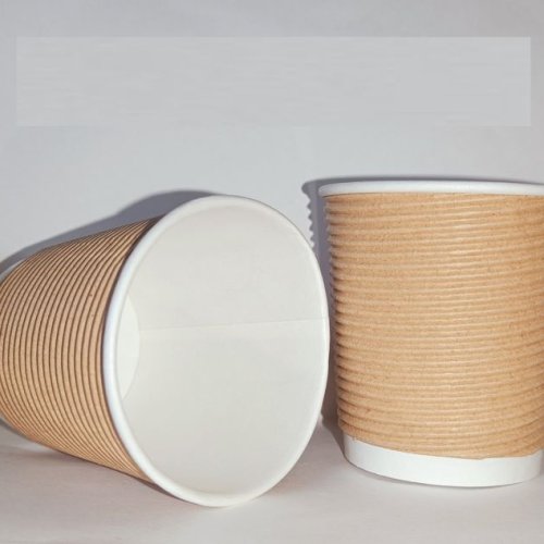 120 Ml Disposable Ripple Paper Glass