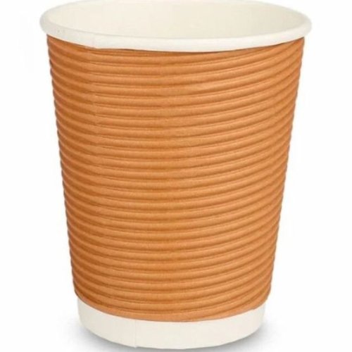 250 Ml Disposable Ripple Paper Glass