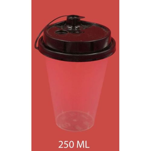 250 Ml Black Lid Sipper