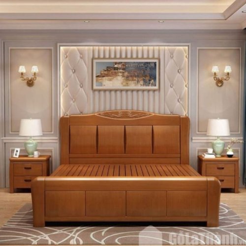 Maharaja Sagwan Bed With Side Tables