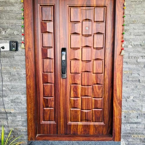 Sagwan Wood Designer Single Main Door