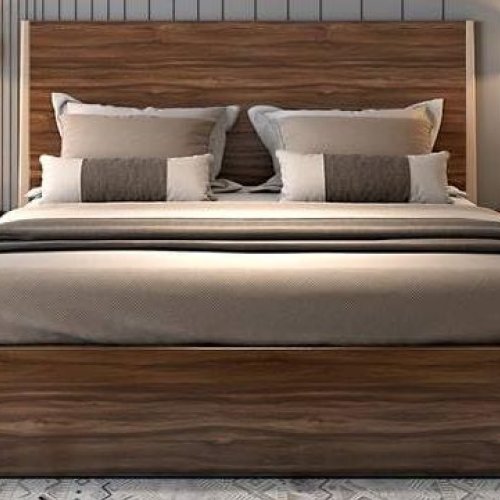 Sagwan Wood Modern Double Bed