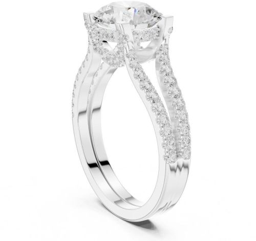 14K Rose Gold 3.00 CT Round Cut Diamond Ring