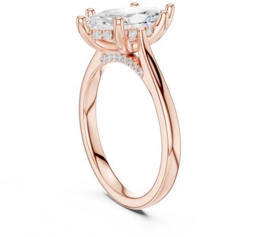 14K Solid Gold 2.00 Carat Marquise Cut Lab Grown Diamond Ring