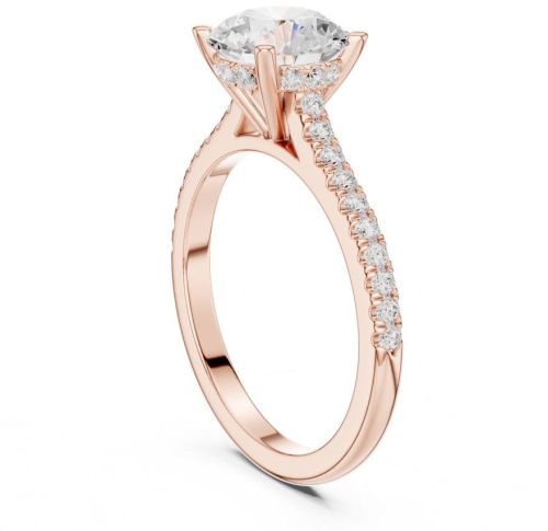2.00 Carat Round Cut Lab Grown Diamond Ring