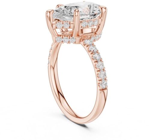 4.00 Carat Pear Cut Diamond Ring