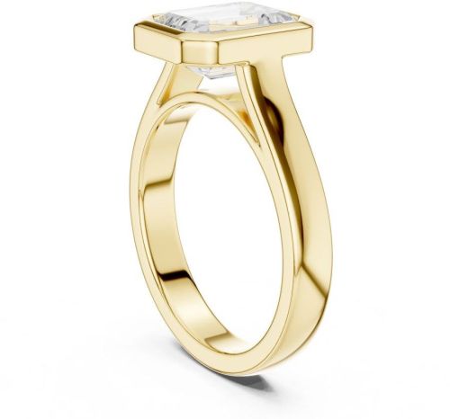 IGI Certified 2.0 CT Emerald Cut Lab Grown Diamond Ring