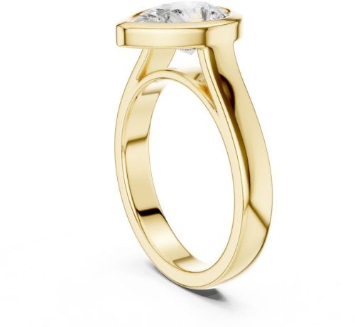 IGI Certified 2.0 CT Pear Cut Lab Grown Diamond Ring