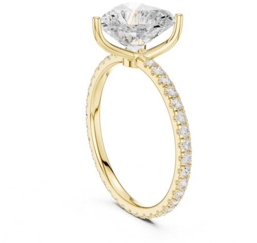 IGI Certified 2.50 CT Heart Cut Lab Grown Diamond Ring