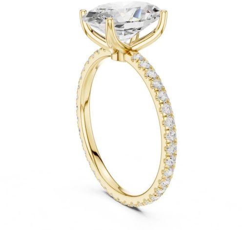 IGI Certified 2.50 CT Oval Cut Lab Grown Diamond Ring