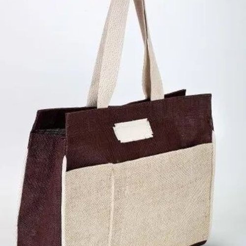 Brown Stylish Jute Handbag