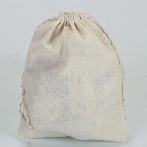 Cotton Muslin Drawstring Pouch