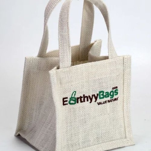 Custom Embroidered Jute Promotional Bag