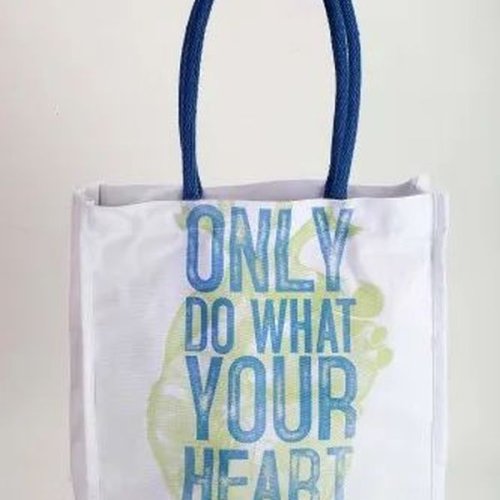 Printed Canvas Grocery Bag