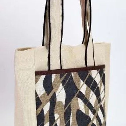 Zebra Printe Canvas Shopping Bag