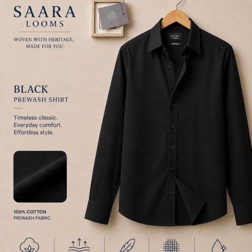 Mens Plain Black Shirt