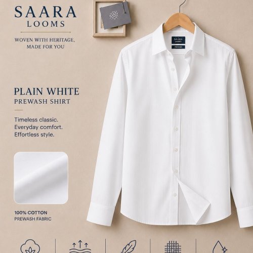 Mens Plain White Shirt
