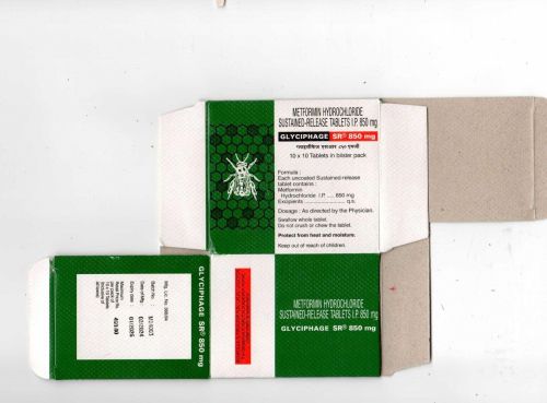Glyciphage 850 Mg Tablet