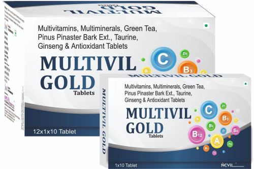 Multivitamin Multimineral Green Tea Ginseng And Antioxidant Tablets
