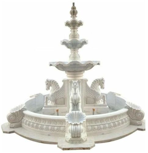 Antique White Marble Garden Water Fountain