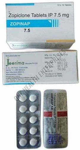 7.5mg Zopinap Zopiclone Tablet