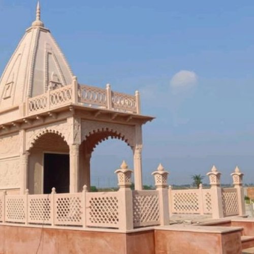 12x10 Feet Pink Stone Temple