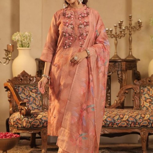 Embroidery Cotton Suit Set