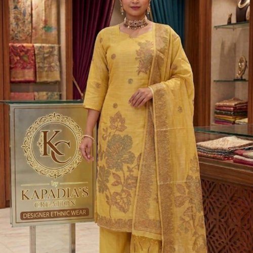 Floral Printed Odette Kurta Pant Dupatta Set