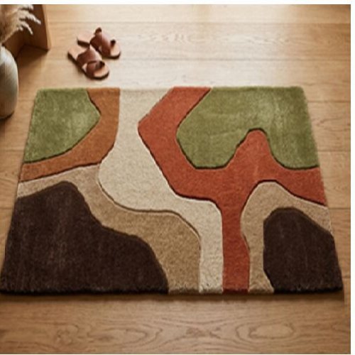 Artistic Abstract Hand Tufted Wool Area Rug