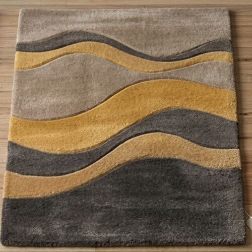 Wave Hand Tufted Wool Living Room Rug