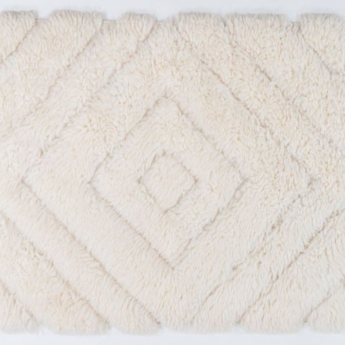 150x240 Inch Ivory Handmade Shaggy Rugs