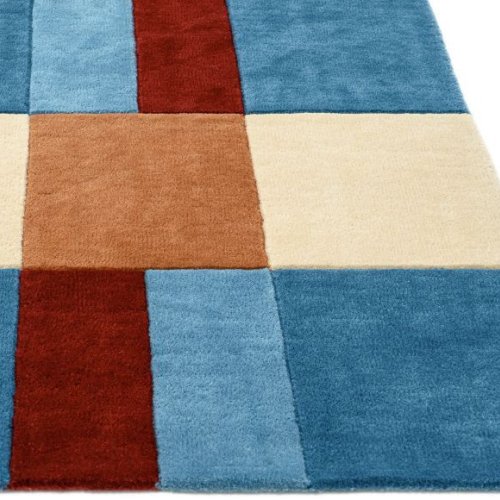Creamy Blue Hand Tufted Rugs