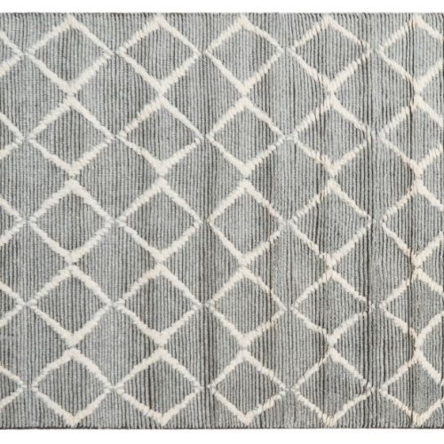 Dark Grey Hand Knotted Rugs