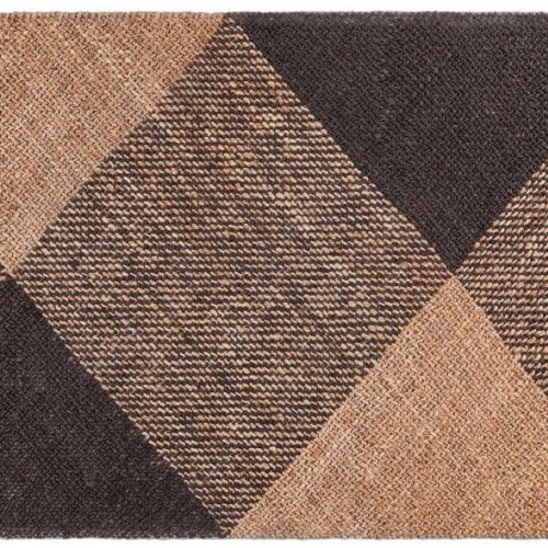 Diamond Pattern Handwoven Natural Jute Rugs