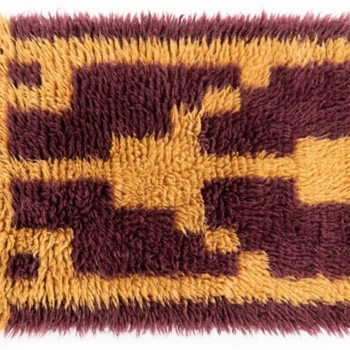 Gold Wine Handmade Shaggy Rugs