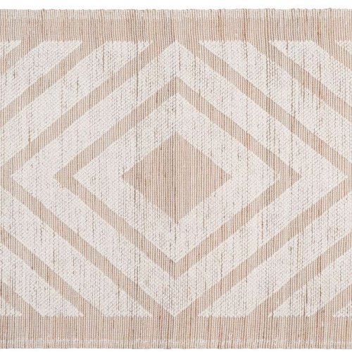 Ivory Natural Jute Wool Rug