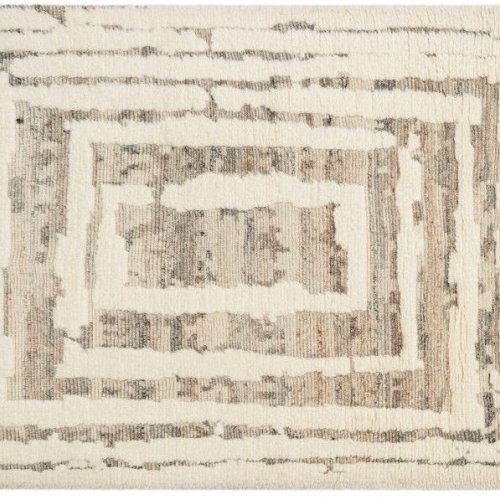 Ivory Taupe Hand Knotted Rugs
