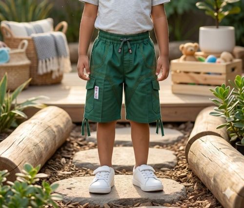 Boys Green Shorts