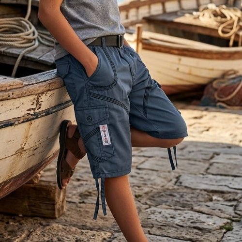 Boys Grey Shorts