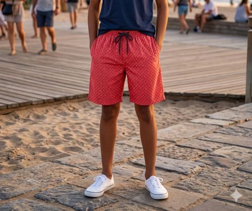 Boys Red Shorts