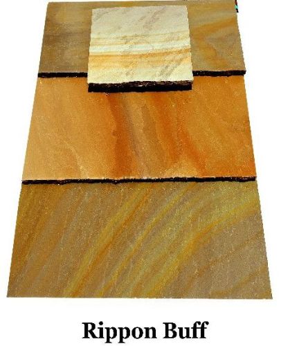 Polished 18mm Rippon Buff Sandstone Slab