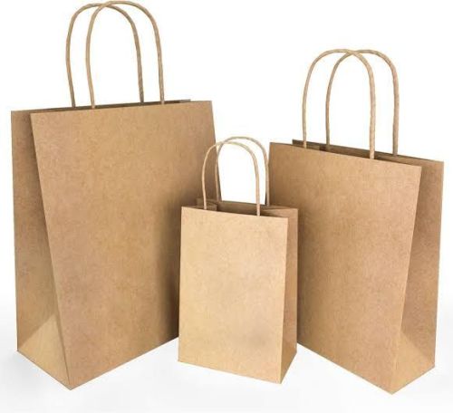 Brown Kraft Paper Shopping Bags
