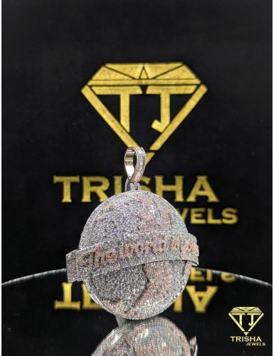 925 Sterling Silver Moissanite Diamond Custom Bling Hip Hop Pendant