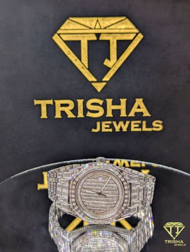 Custom Bust Down VVS Moissanite Diamond Watch