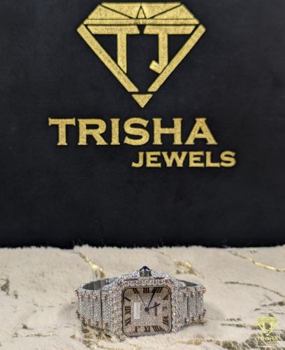 Luxury Iced Out VVS Moissanite Diamond Hip Hop Watch