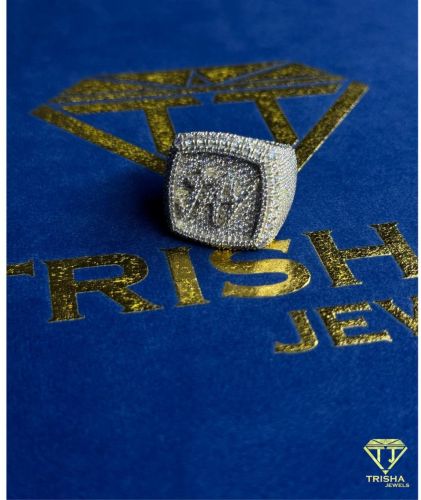 925 Sterling Silver VVS Moissanite Diamond Hip Hop Iced Out Ring