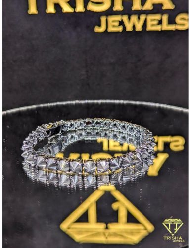 925 Sterling Silver Moissanite Diamond Premium Tennis Bracelet
