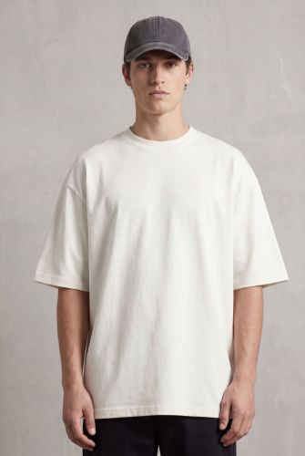 Mens White Oversized Cotton T Shirt